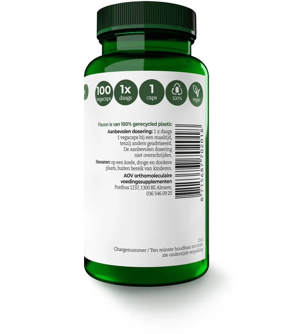 AOV 201 Riboflavine 50mg (100 vega capsules) - image 2