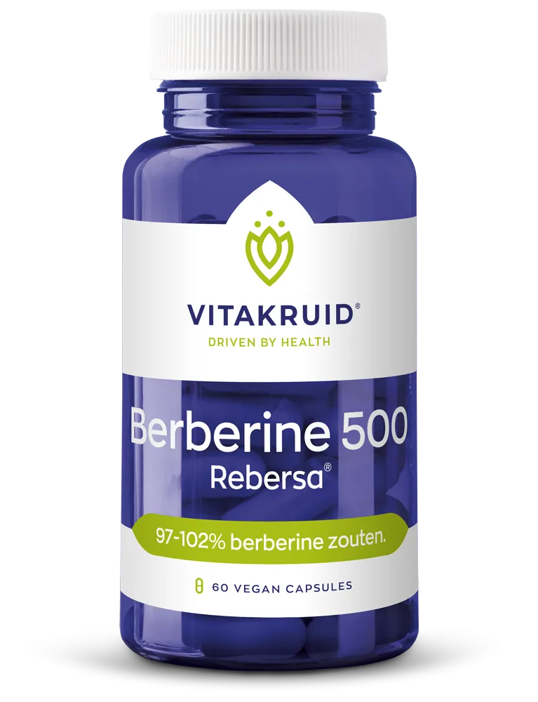 Vitakruid Berberine 500 Rebersa® 97-102% Berberine Zouten (60 vega capsules)