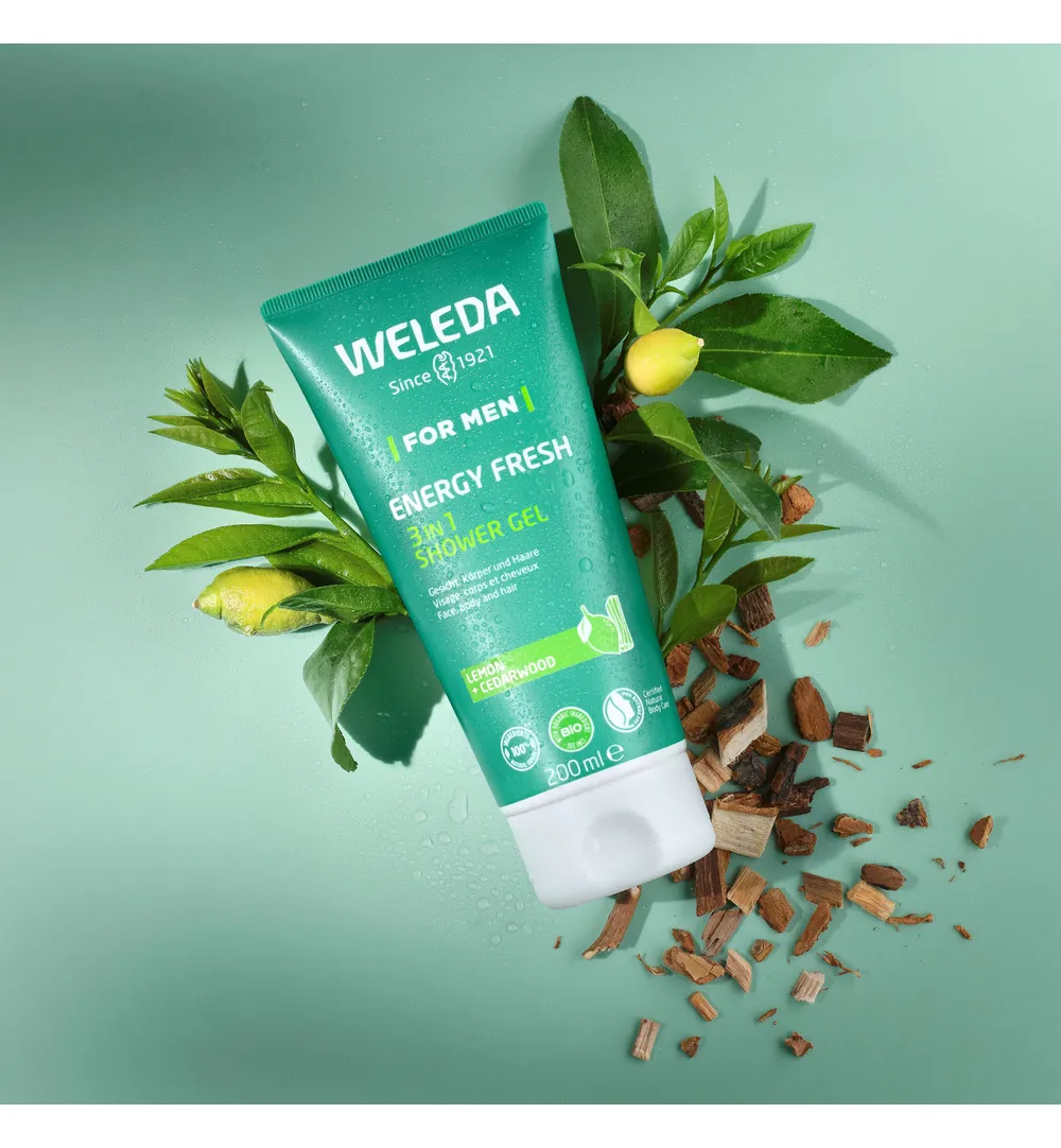 WELEDA Men energy fresh douchegel 2 in 1 (200 ml) - image 2