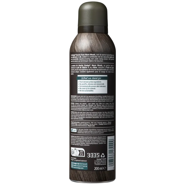Kneipp Men warm woods douche foam cedernoot (200 ml)