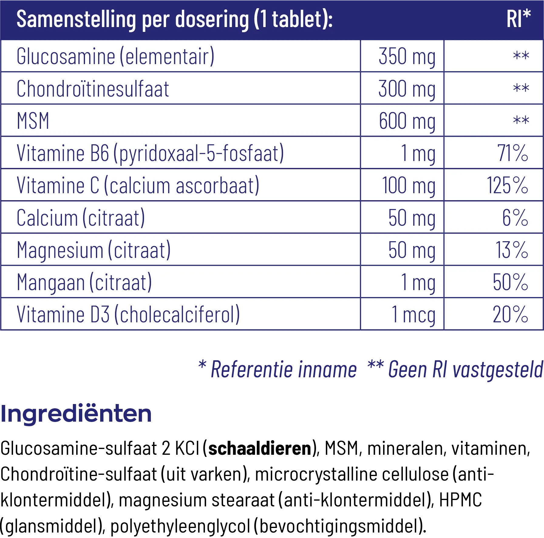Vitakruid Atrimove® Glucosamine Chondroïtine MSM Complex (90 tabletten) - image 3