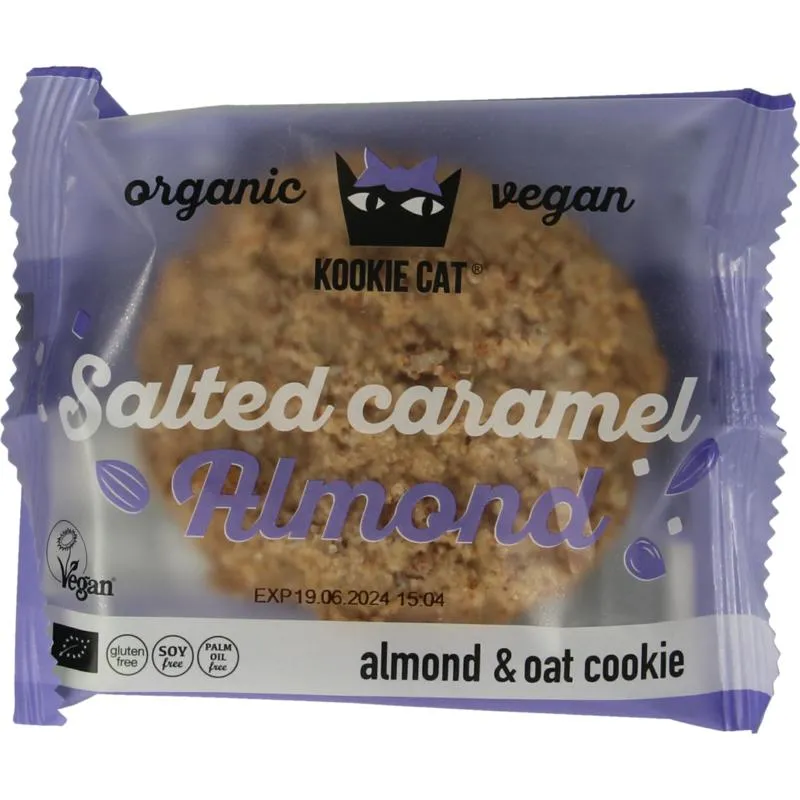 Kookie Cat Salted caramel & almonds bio (50 gr)