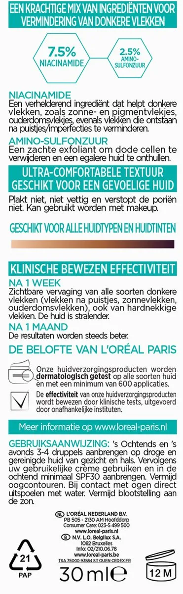 L'Oréal Paris Bright Reneal Serum Niacinamide (30 ml)