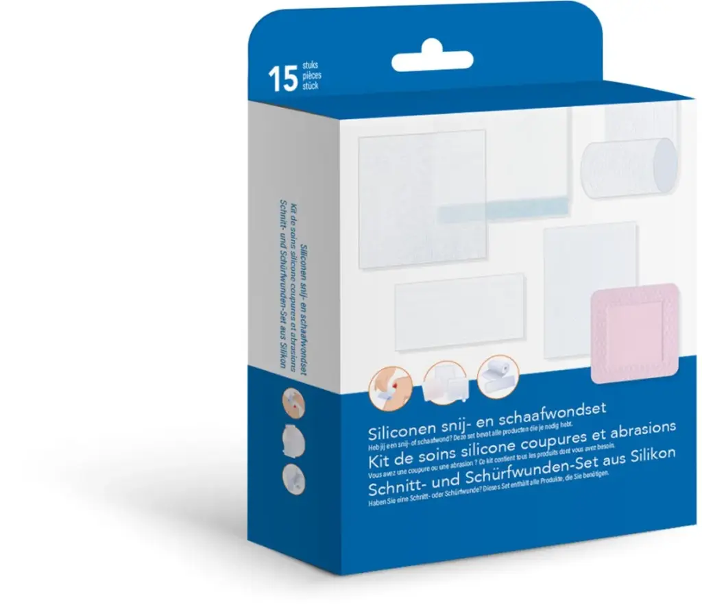 Heka Siliconen Snij- En Schaafwond Set (1 stuk)