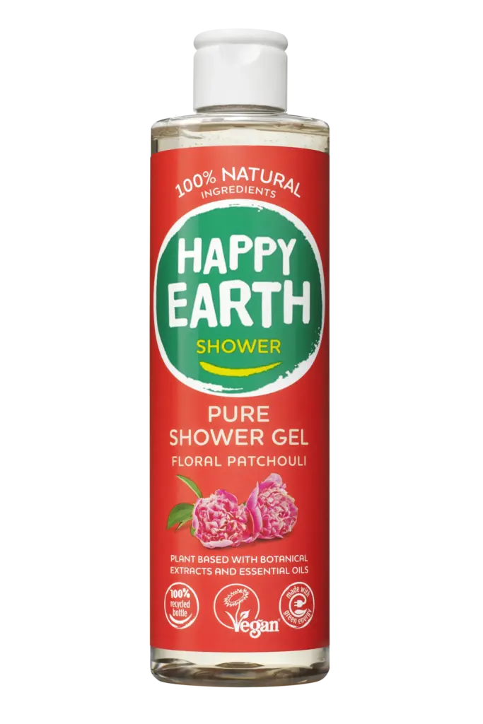 Happy Earth Pure showergel floral patchouli (300 ml)