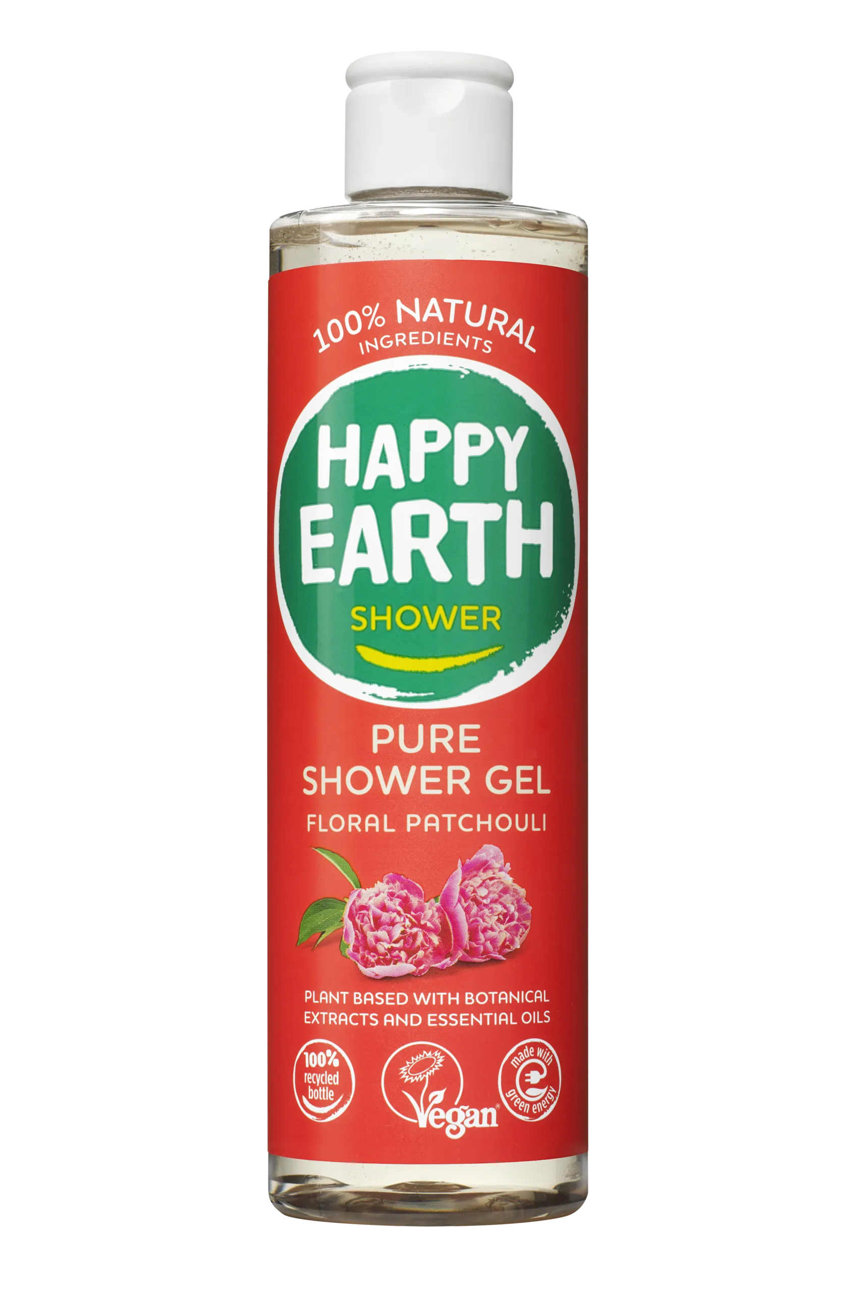 Happy Earth Pure showergel floral patchouli (300 ml)