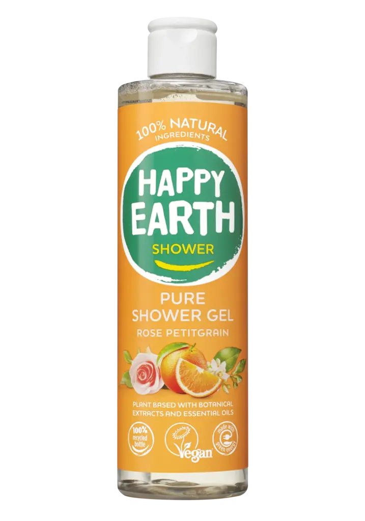 Happy Earth Pure showergel rose petitgrain (300 ml)
