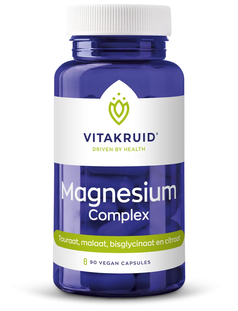 Vitakruid Magnesium Complex Tauraat Malaat Bisglycinaat (90 vega capsules)