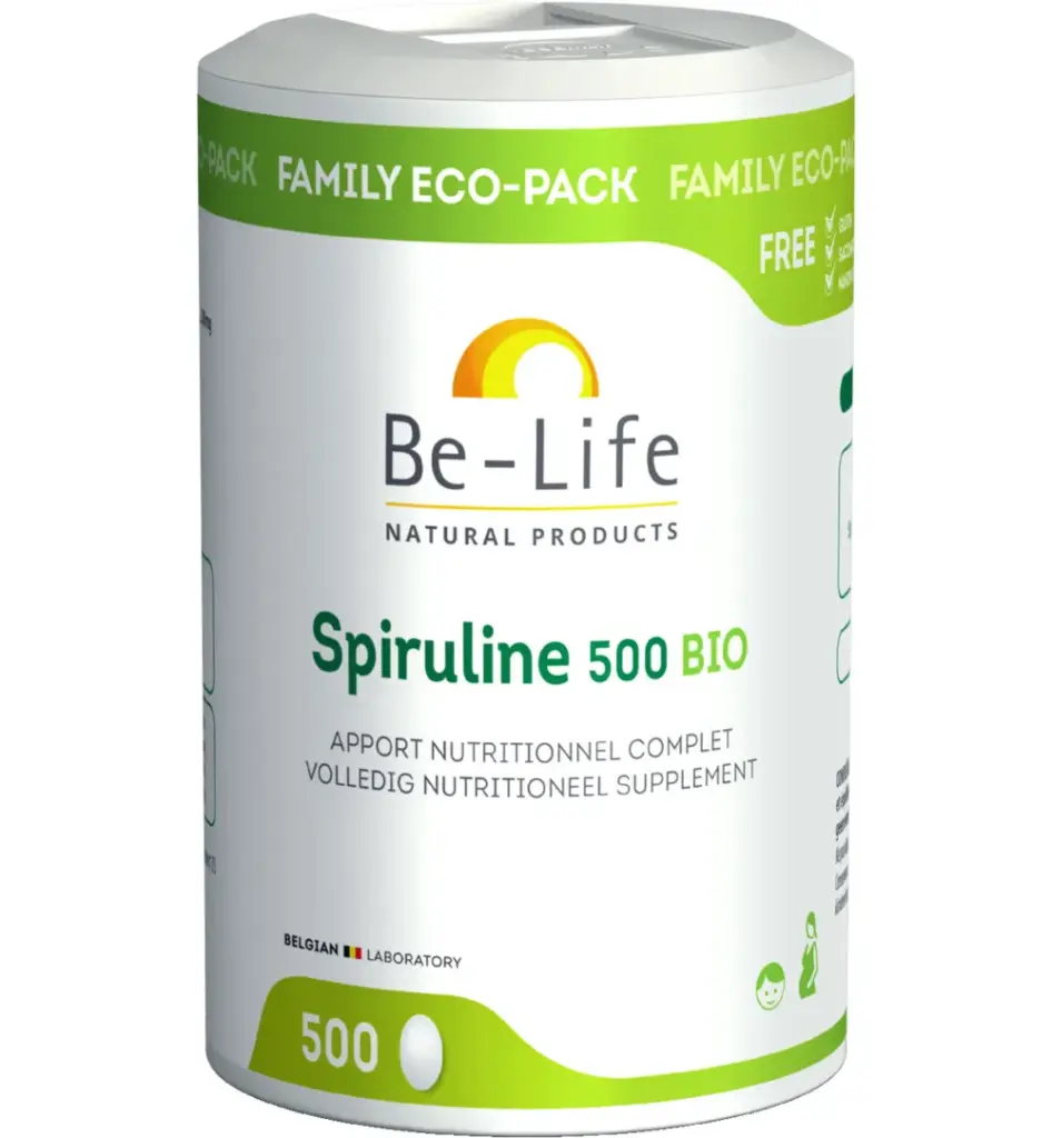 Be-Life Spiruline 500 Bio (500 tabletten)