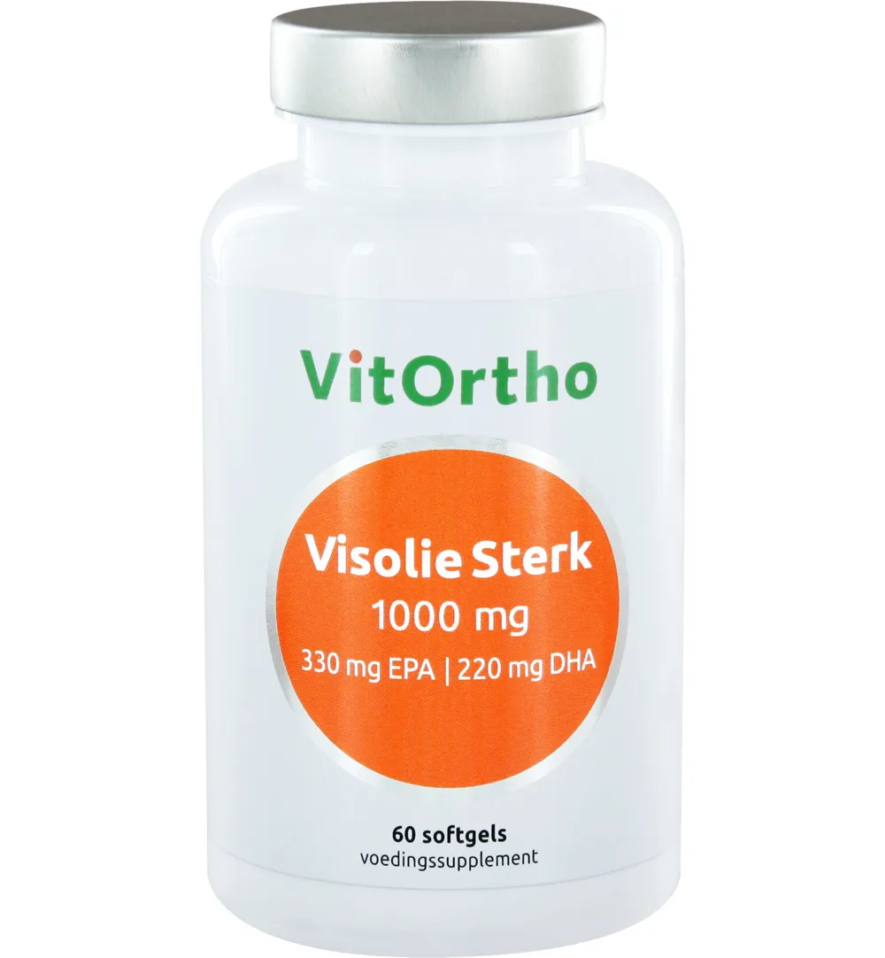 Vitortho Visolie Sterk 1000 mg - 330 mg EPA 220 mg DHA (60 softgels)
