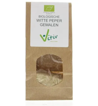Vitiv Peper Wit Gemalen Bio (40 gr)