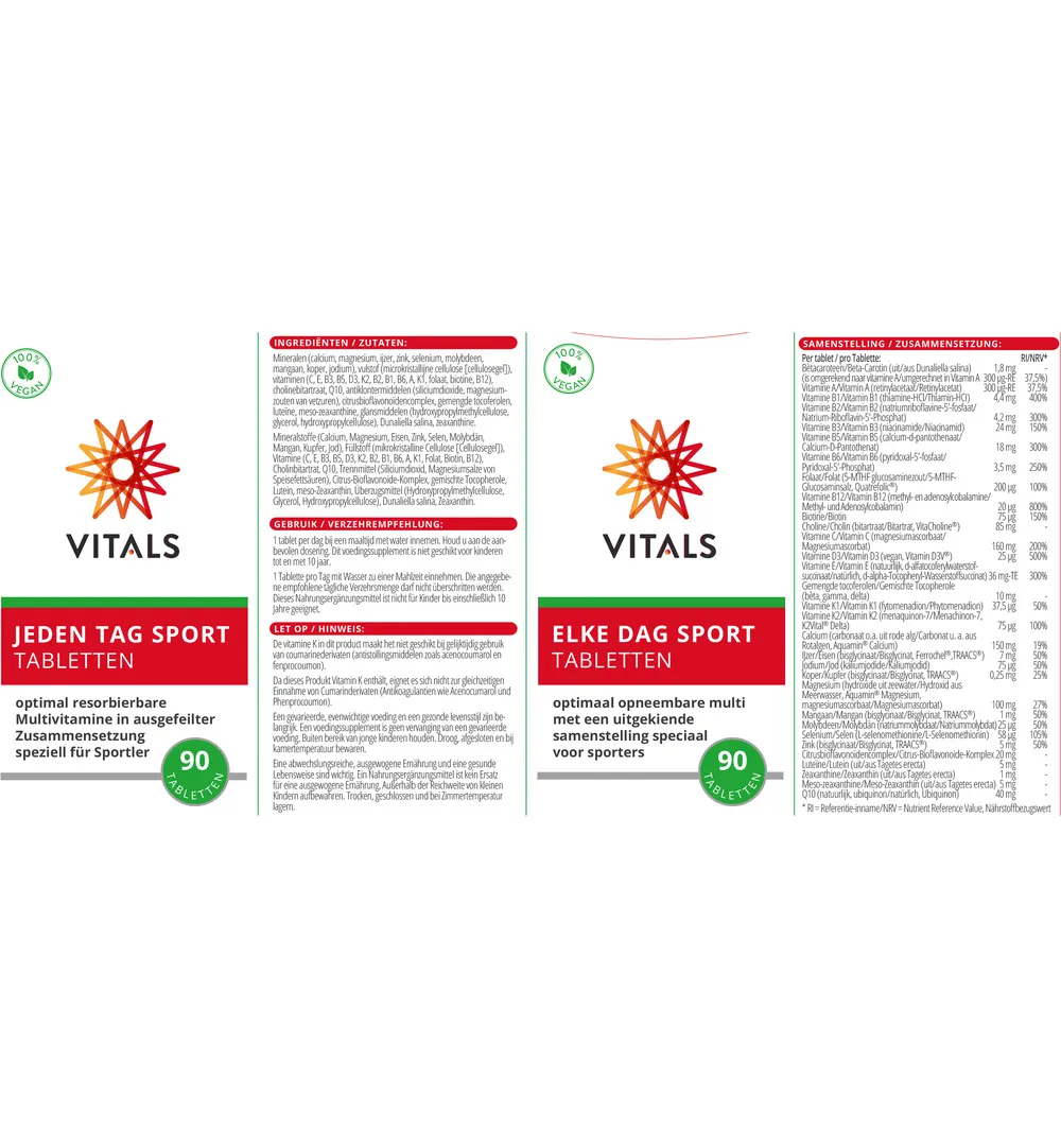 Vitals Elke dag sport (90 tabletten) - image 3