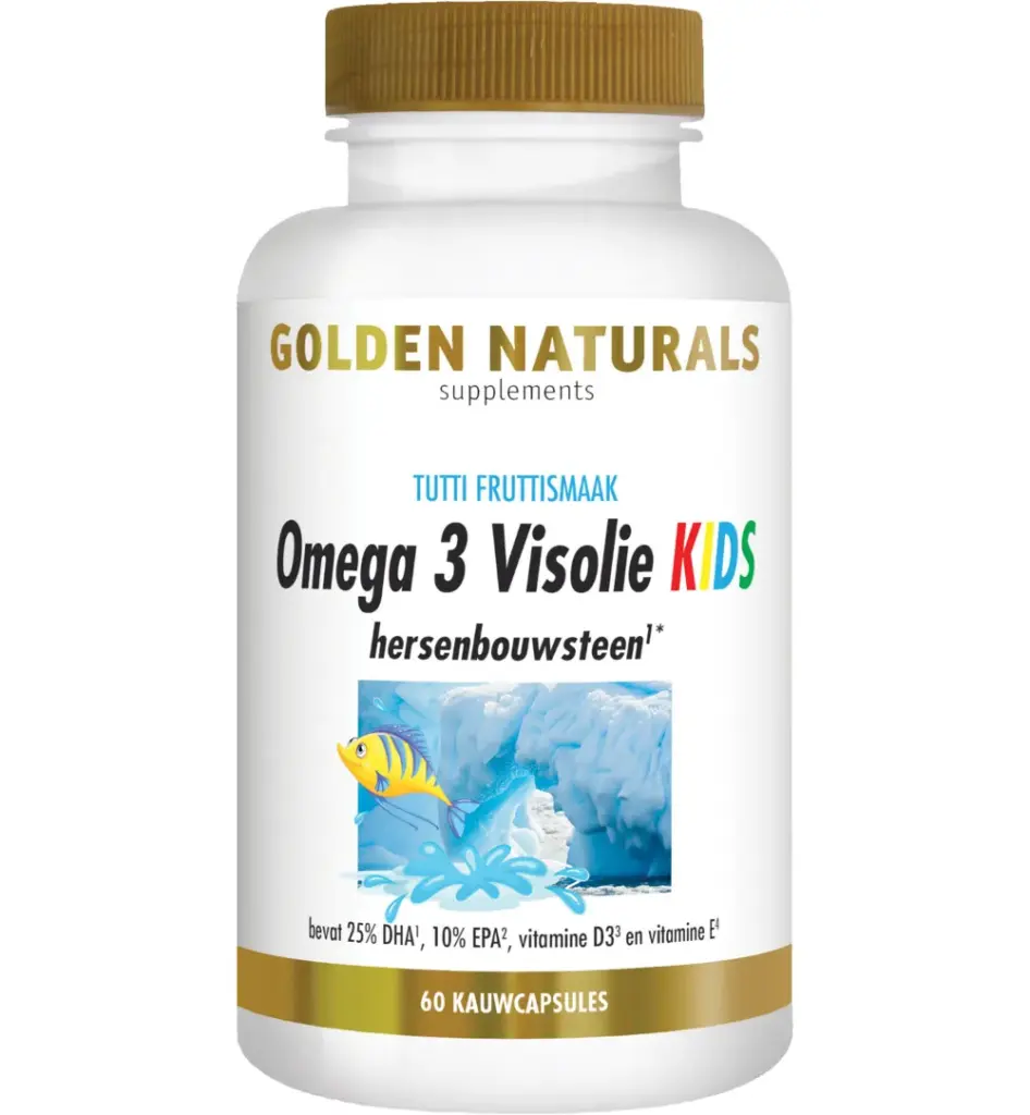 Golden Naturals Omega 3 Visolie Kids (60 capsules)