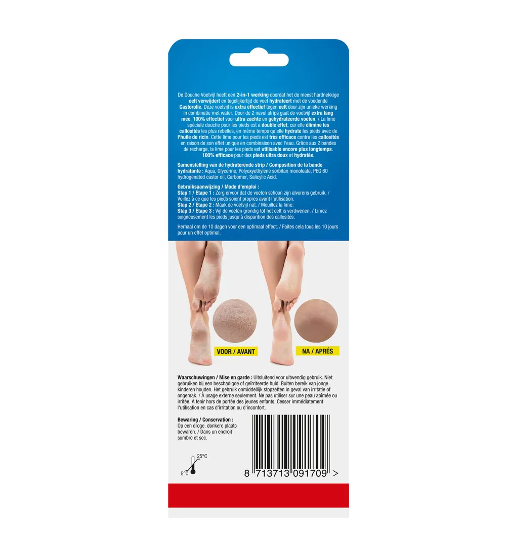 Lucovitaal Douche Voetvijl (1 stuk)