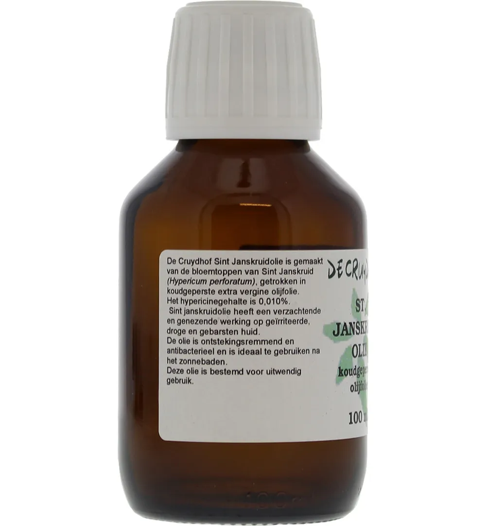 De Cruydhof Sint Janskruid olie met olijfolie (100 ml)