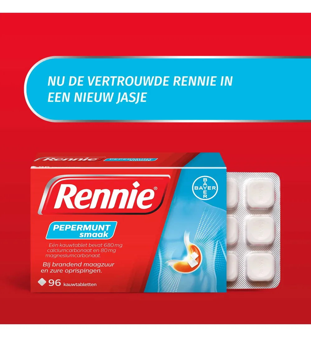 Rennie Pepermunt (96 kauwtabletten) - image 3