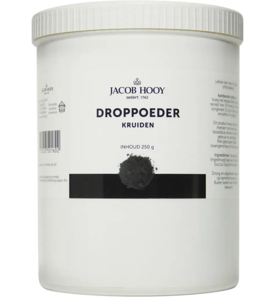 Jacob Hooy Droppoeder pot (250 gr)