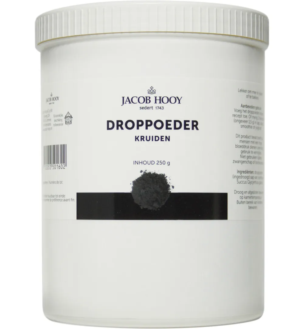 Jacob Hooy Droppoeder pot (250 gr)