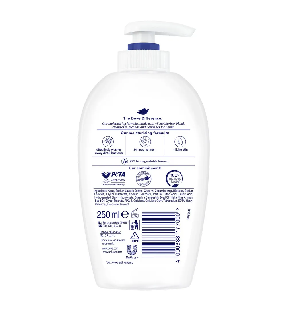 Dove Pompzeep verzorgende handzeep (250 ml) - image 2