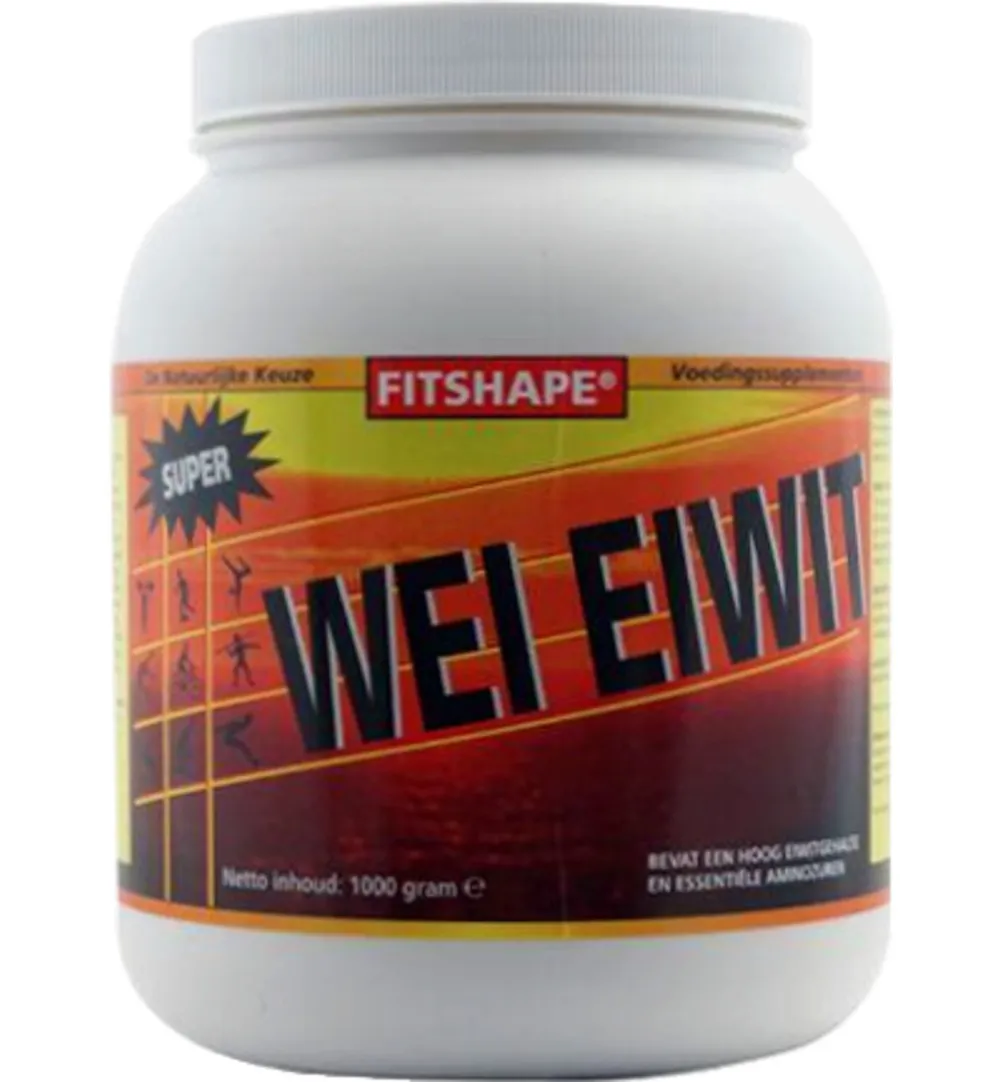 Fitshape Super Wei Eiwit Aardbei (1000 gr)