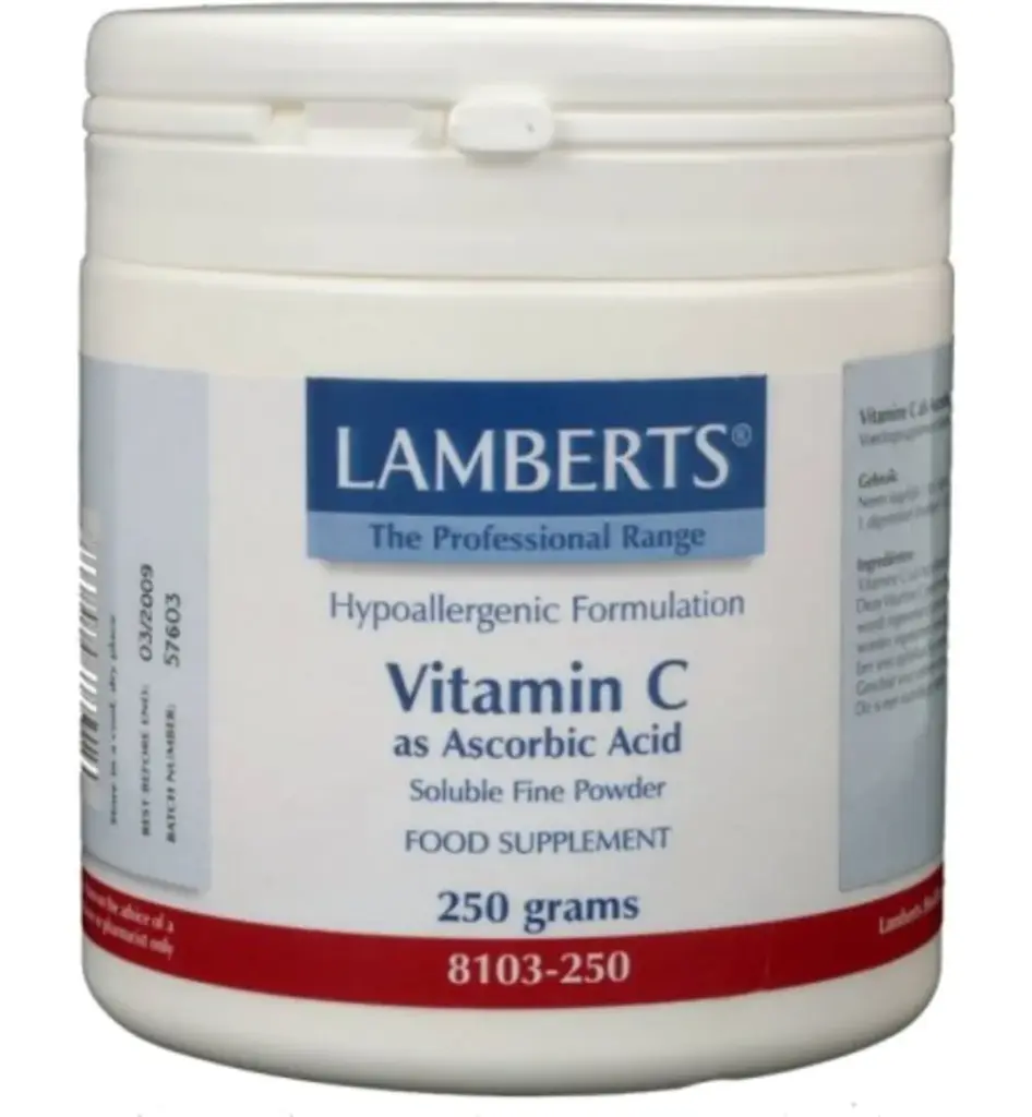Lamberts Vitamine C ascorbinezuur (250 gr)