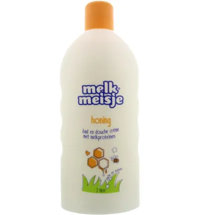 Melkmeisje Bad en douche honing (2000 ml)