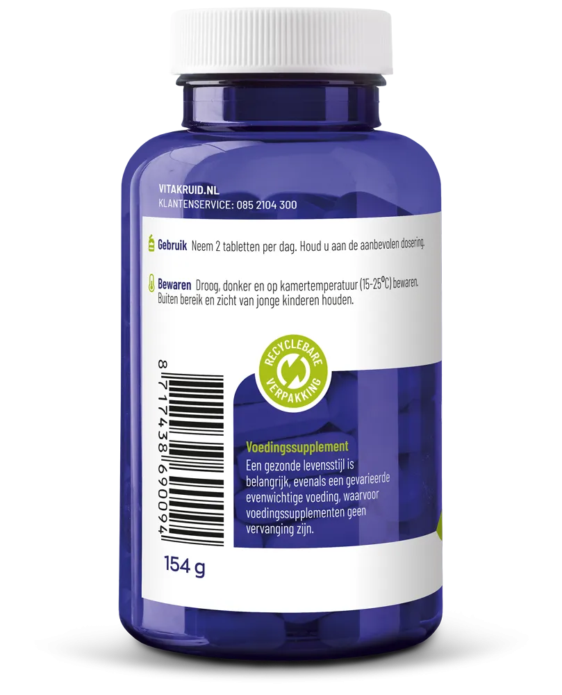 Vitakruid Glucosamine Sulfaat 2 KCI 1200mg (120 tabletten)