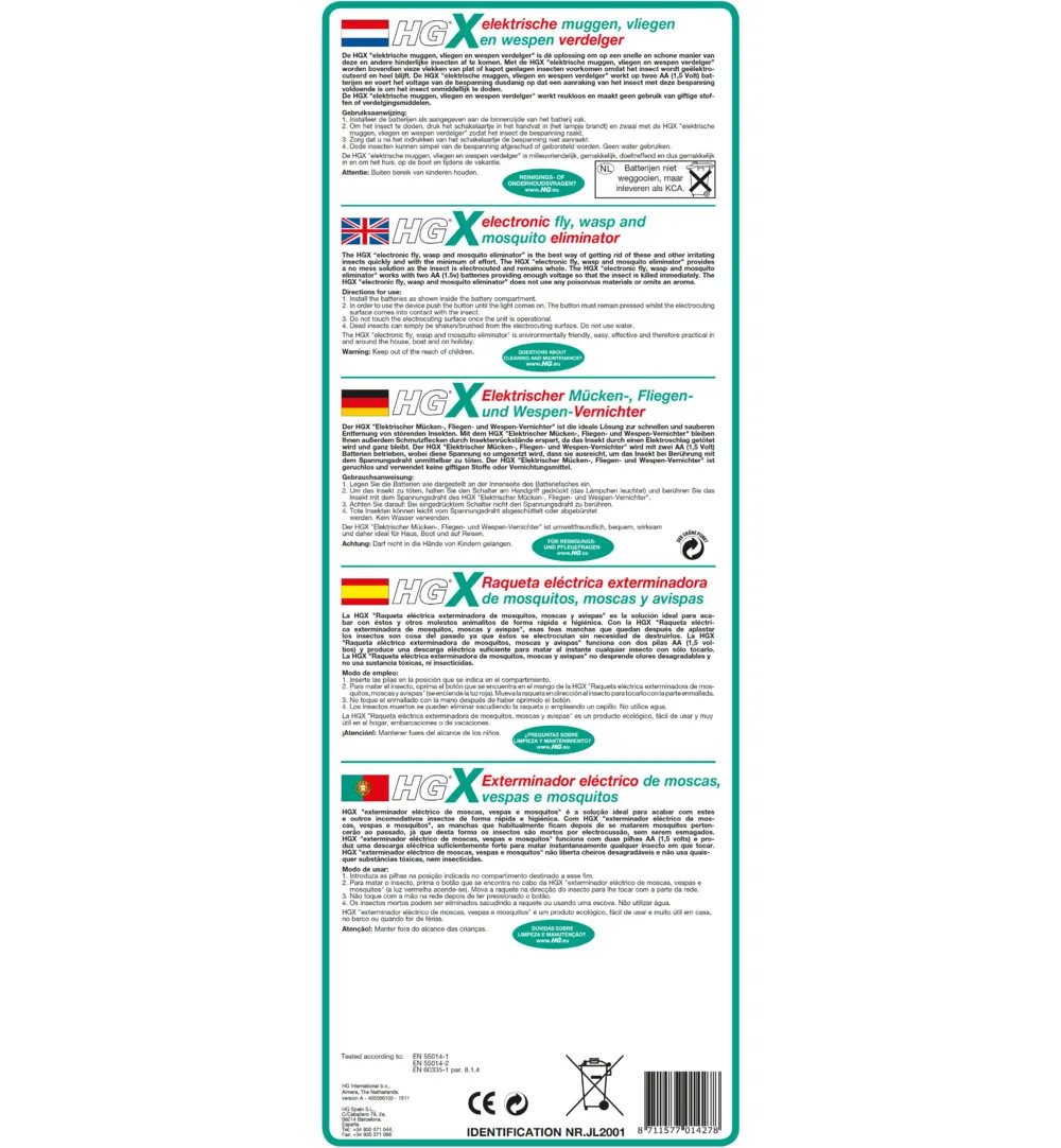 HG X Electrische Verdelger Mug En Vlieg (1 stuk) - image 2