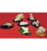 Volatile Poes Spinnend Met Onderlegger (1 stuk)