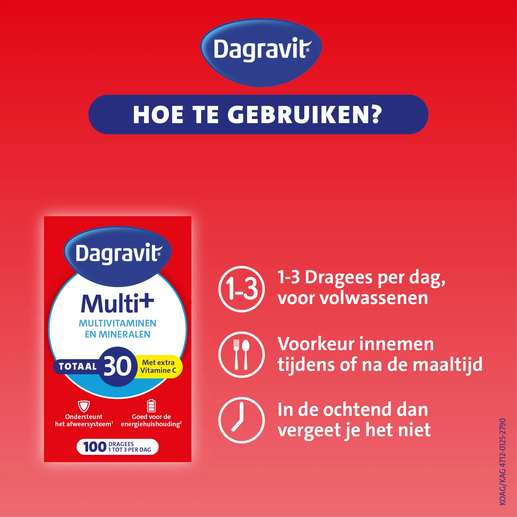 Dagravit Totaal 30 Multivitaminen (100 dragees) - image 3