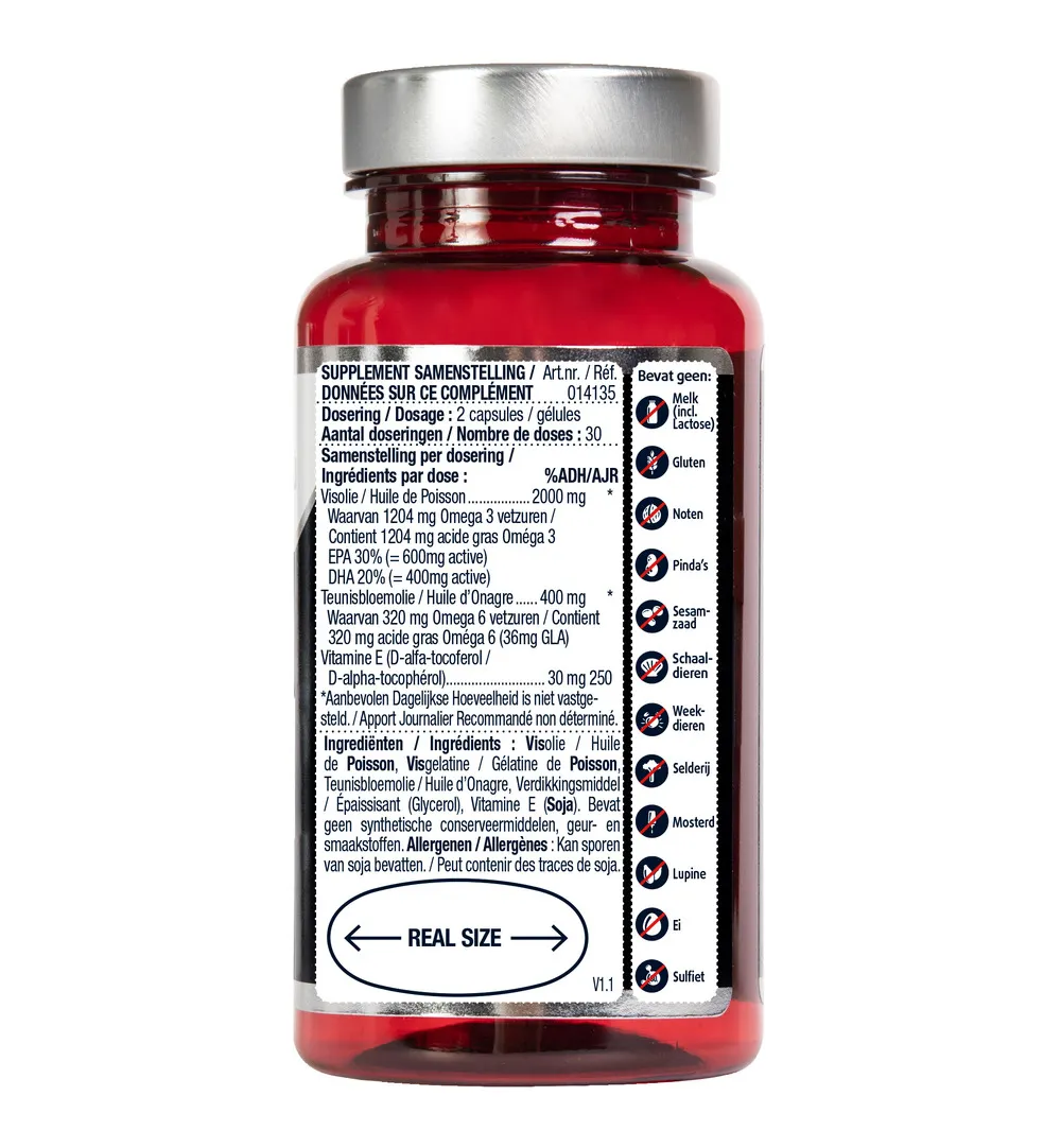 Lucovitaal Super Visolie Omega 3 (60 capsules)