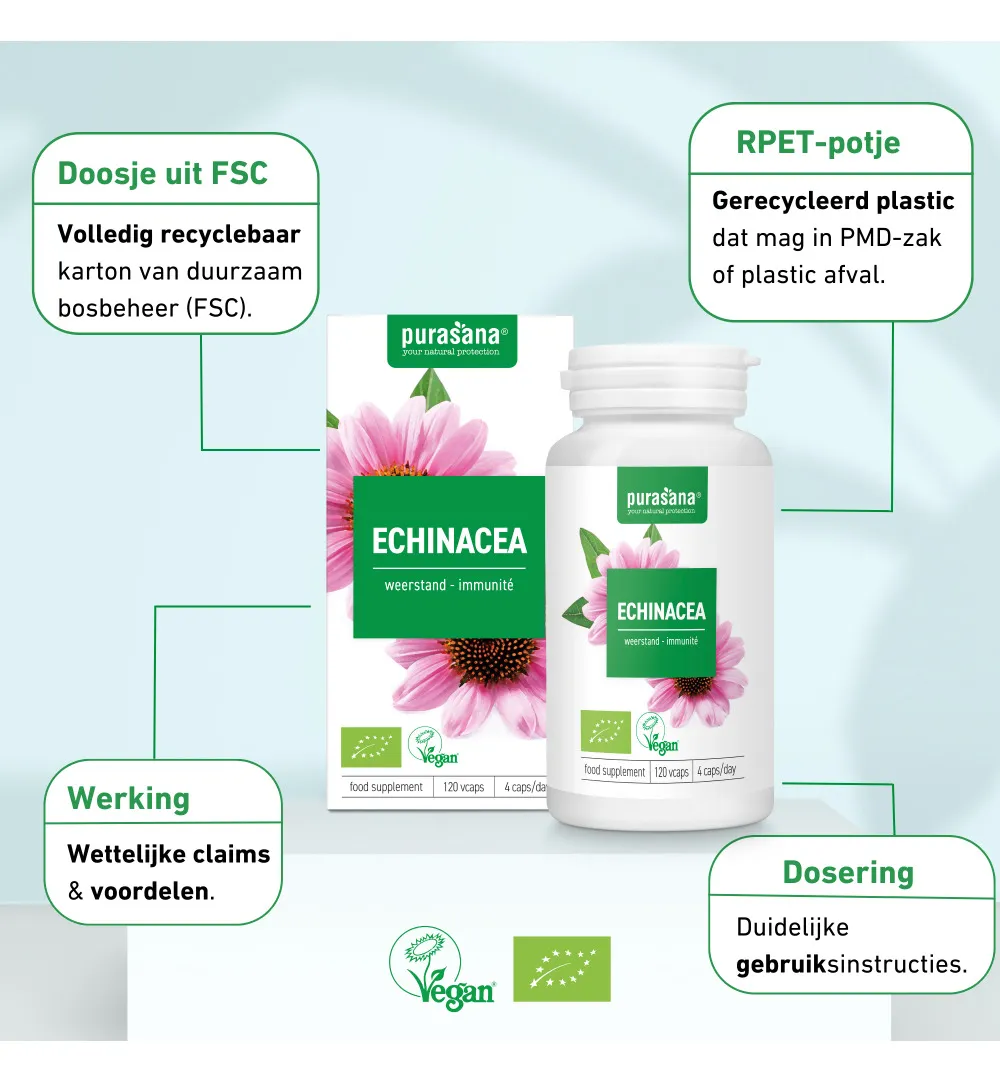 Purasana Echinacea Vegan Bio (120 vega capsules) - image 8
