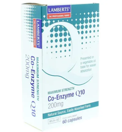 Lamberts Co-Enzym Q10 200Mg (60 vega capsules)