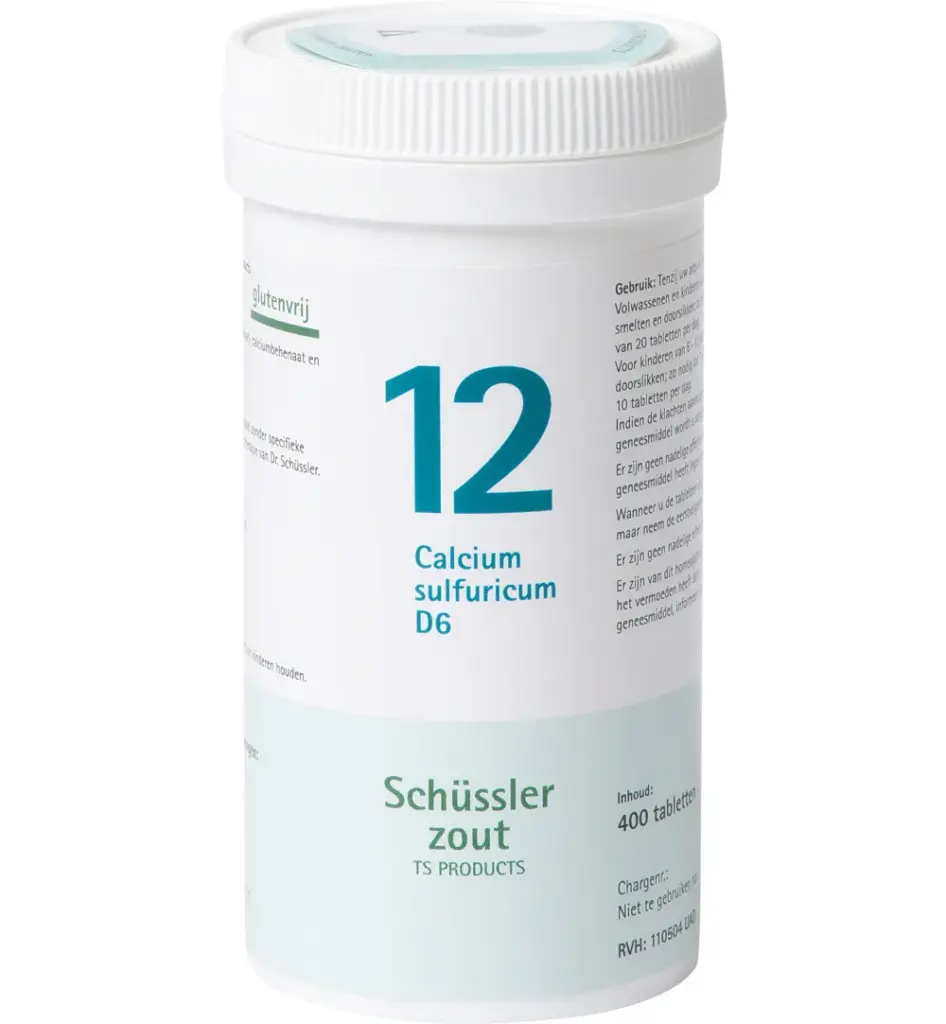 Pfluger Calcium sulfuricum 12 D6 Schussler (400 tabletten)
