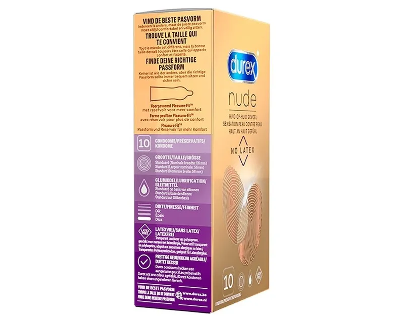 Durex Nude Latexvrij (10 stuks)
