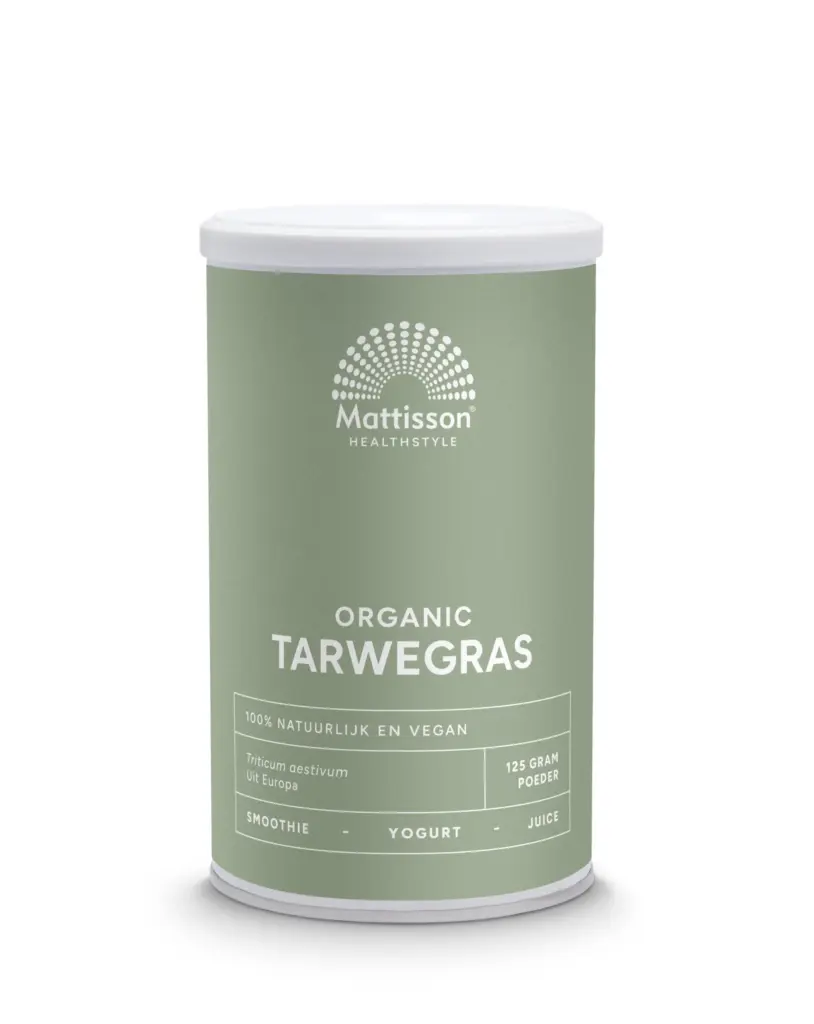 Mattisson Tarwegras Wheatgrass Poeder Raw Bio (125 gr)