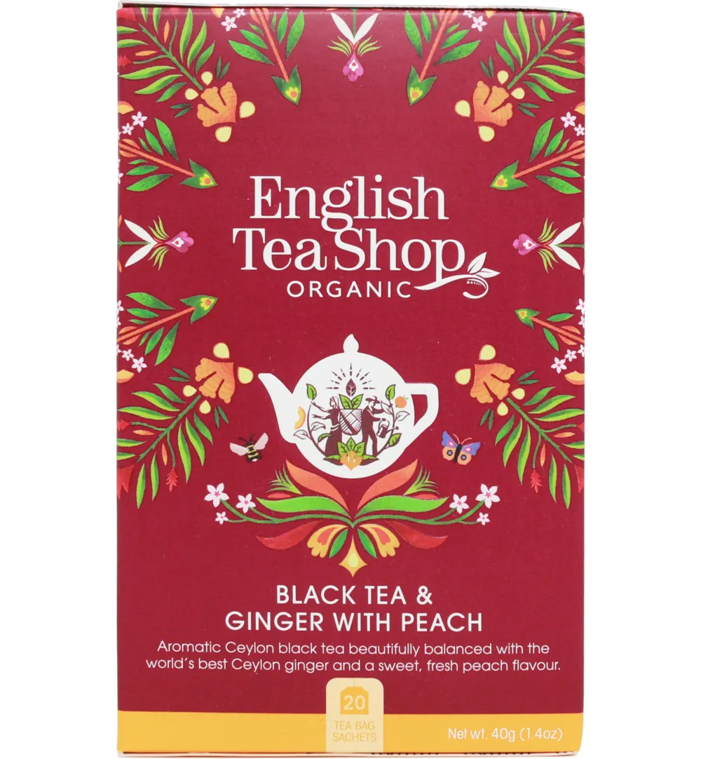 English Tea Shop Ginger peach bio (20 zakjes)