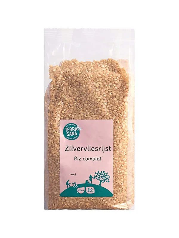 TerraSana Zilvervliesrijst rond bio (1000 gr)