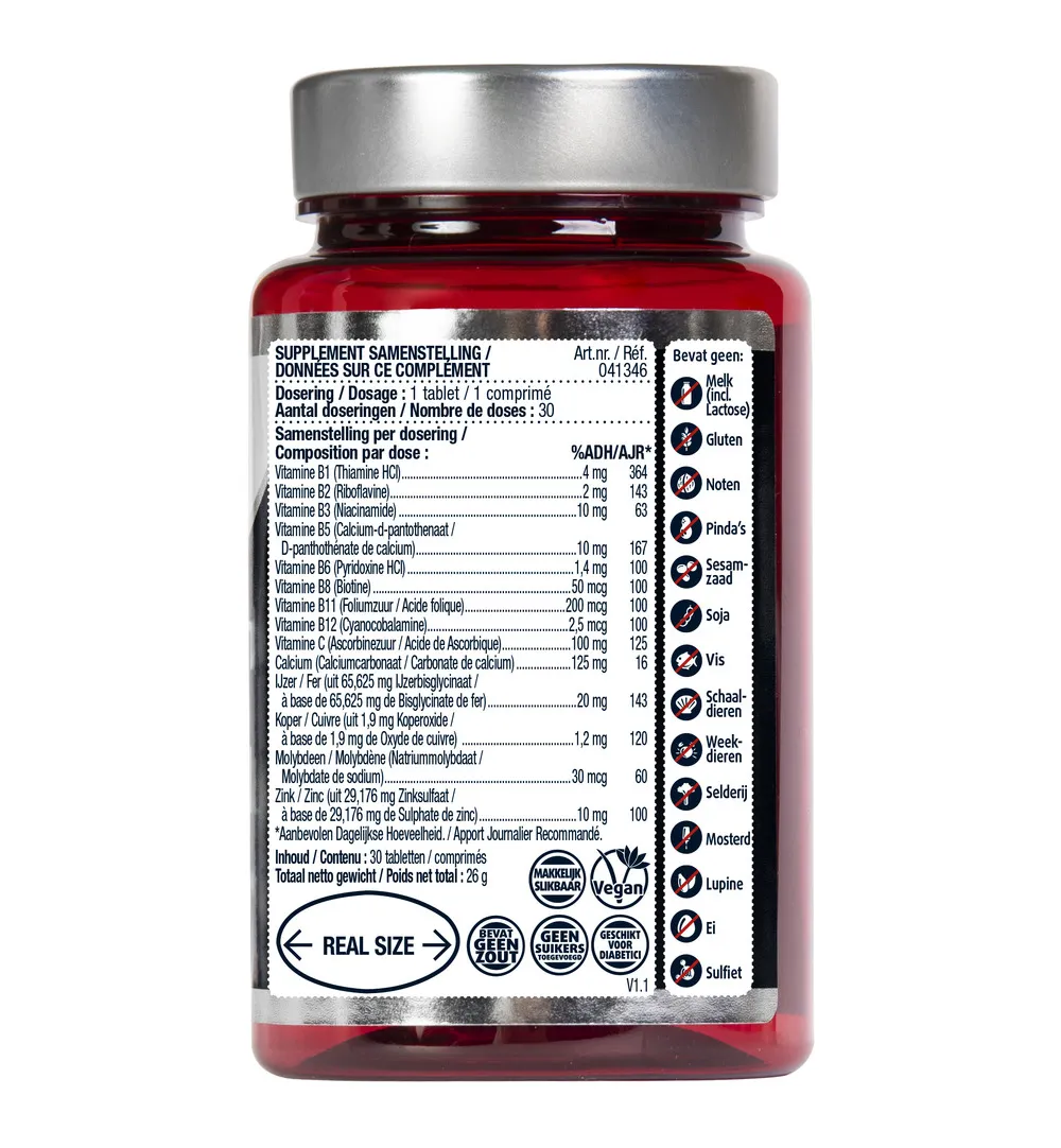 Lucovitaal Sterk IJzer Complex (30 tabletten)