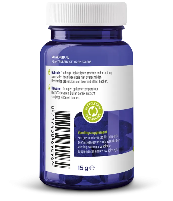 Vitakruid B12 5000 mcg Actief Methylcobalamine Vitamine (60 tabletten)