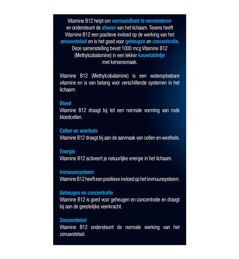 Lucovitaal Vitamine B12 1000mcg (180 kauwtabletten) - image 5