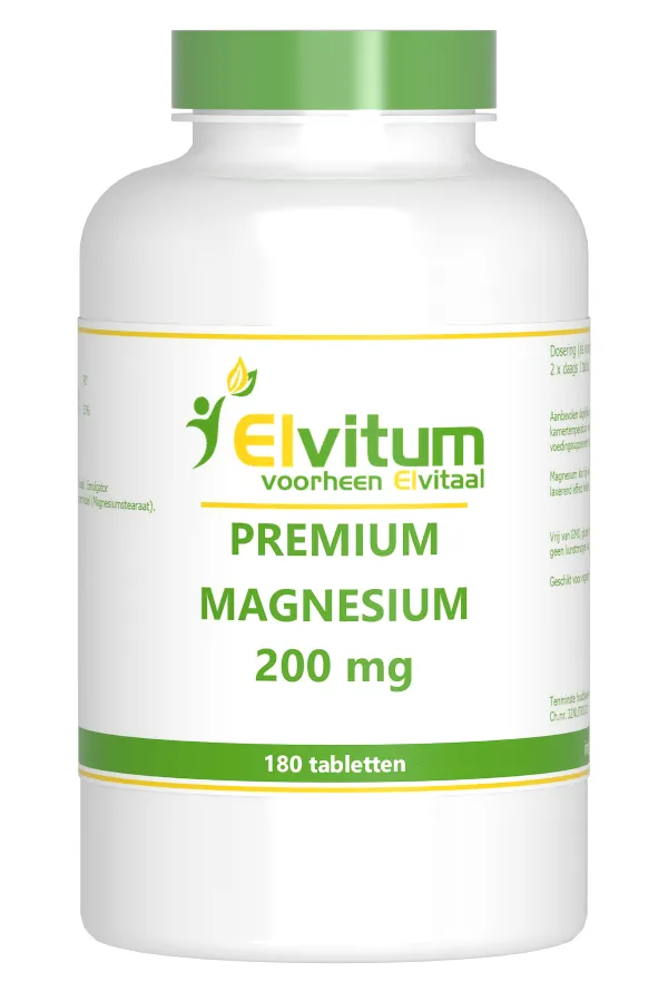 Elvitum Magnesium 200mg Premium (180 tabletten)