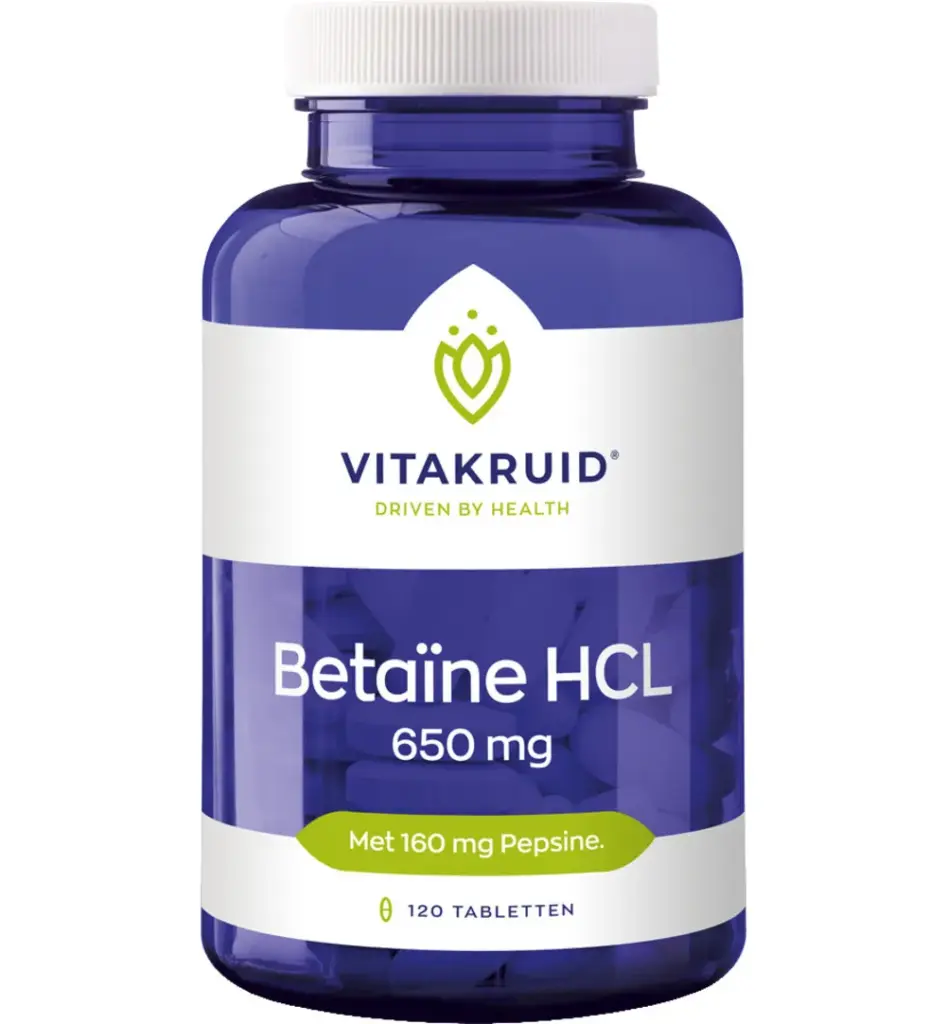 Vitakruid Betaïne HCL 650 mg (120 tabletten)