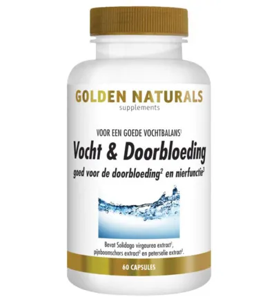 Golden Naturals Vocht & Doorbloeding (60 vega capsules)