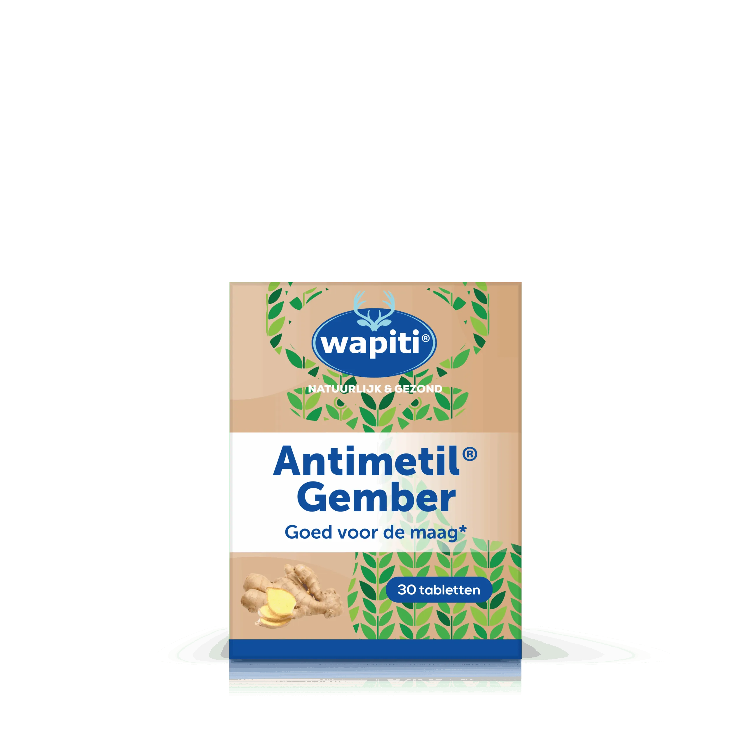Wapiti Antimetil gember (30 tabletten)