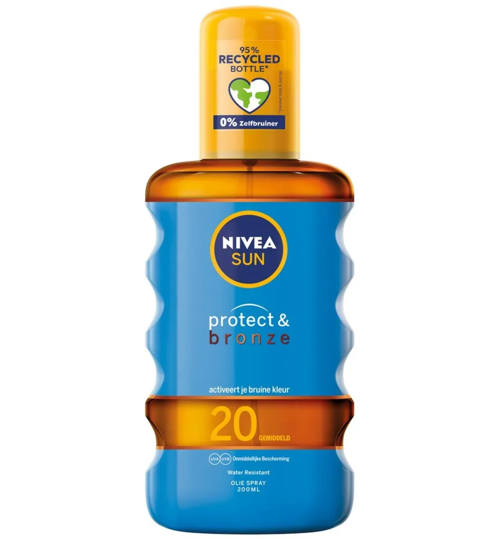 Nivea Sun protect & bronze olie spray SPF20 (200 ml)