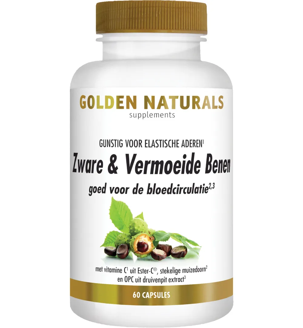 Golden Naturals Zware en vermoeide benen (60 vega capsules)