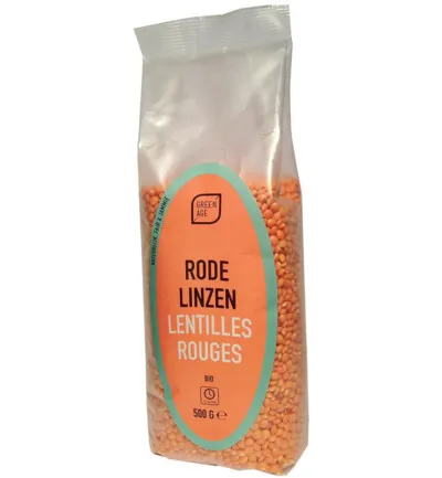 Greenage Rode Linzen Bio (500 gr)