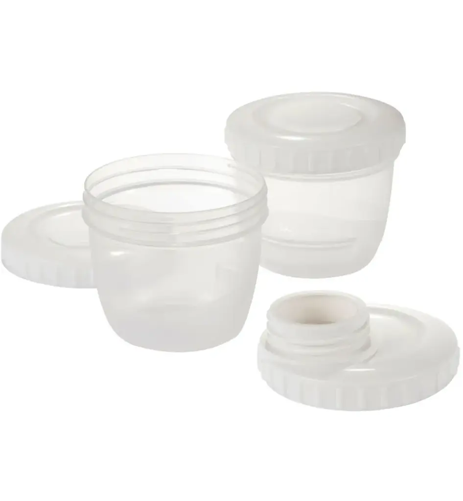 Difrax Kolfaansluiting 2 Bewaarbakjes + 1 Deksel (1 stuk)