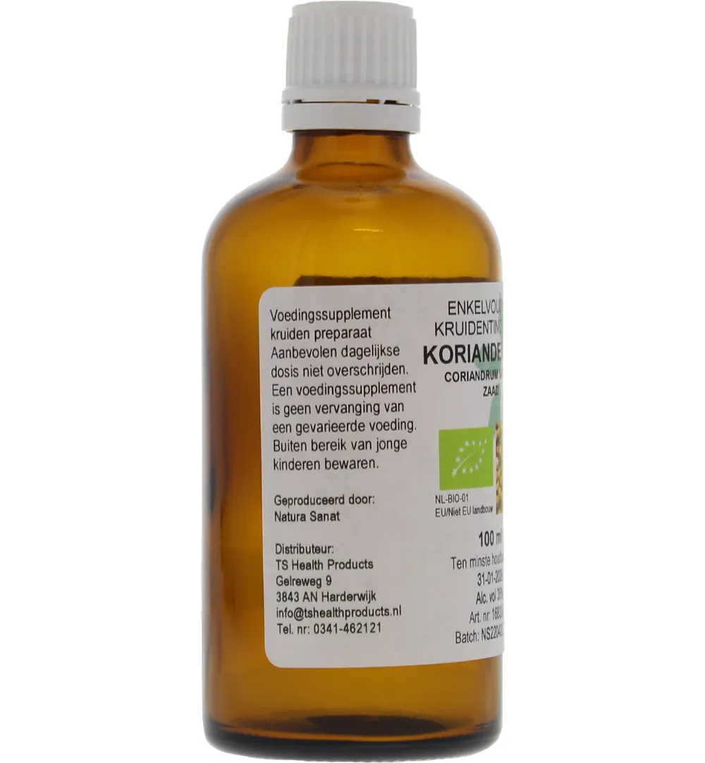 De Cruydhof Coriandrum sativum / koriander tinctuur bio (100 ml)